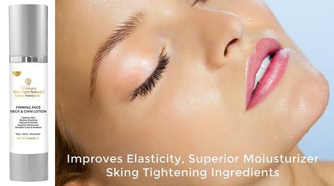 Firming Face, Neck & Chin Tightening Lotion Restores Elasticity Tone and Tightness!