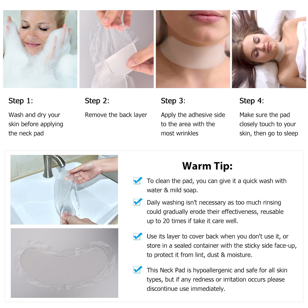 Chest Wrinkle Removal Pad Anti-wrinkle Stickers Frown Lines Treatment Anti-aging Lifting Forehead Line Moisture Patch Skin Care