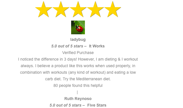 5 star review cellulite oil